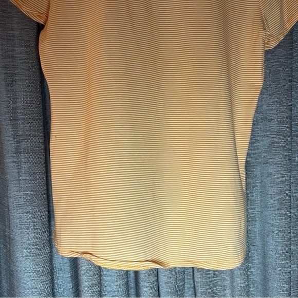 NWT Gap Orange Stripe Short Sleeve Crewneck Tee Shirt Size Medium - Picture 10 of 12